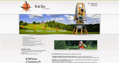 Desktop Screenshot of krak-geo.pl